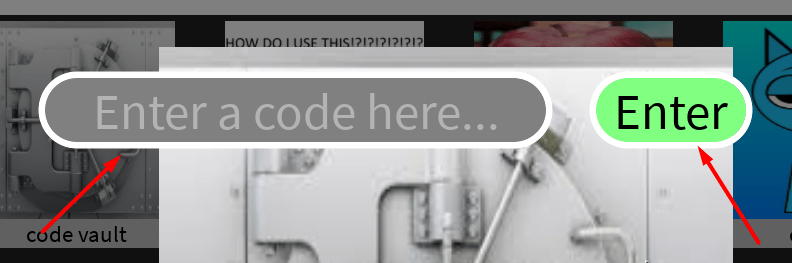 The Enter a code here... and Enter button in Sprunki Plus