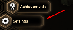 The Settings button in Project Mirror Labyrinth