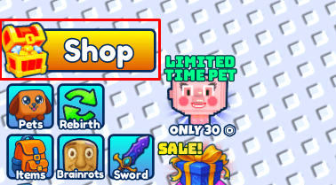 Save Brainrot shop button