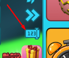 The codes icon in Yeet A Friend