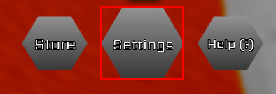 Dragon Blox GT settings button