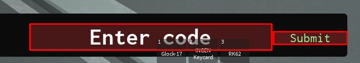 Chaos Theory enter codes box and submit button