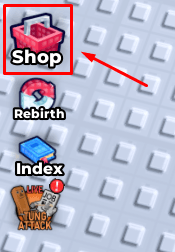 Brainrot Bidders shop button