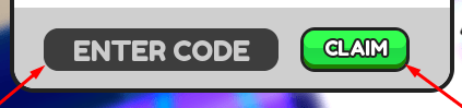 The ENTER CODE box and CLAIM button in Boat Race with 99 Engines!