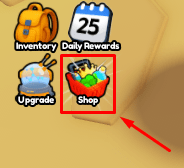 Clicker Simulator X shop button