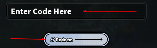The codes section in Tower Legends