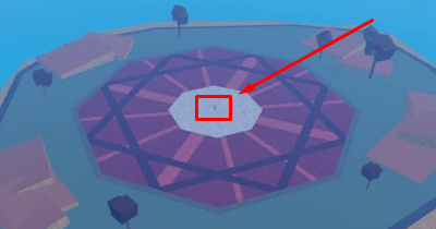 Blox Fruits Dark Arena island center