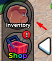 The Inventory button in Traitor vs Sheriff DUELS