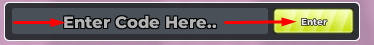 The codes section in Rocket Spleef