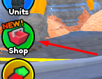 The Shop button in OG Toilet Tower Defense