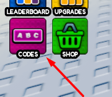 The CODES button in Win A World Championship