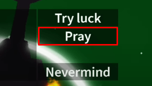 Blox Fruits gravestone Pray button