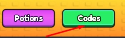 Codes button in Sisyphus for Eggs!