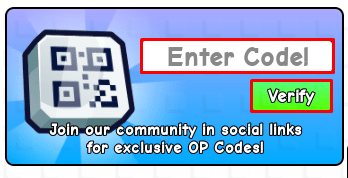 Dig Brainrots enter codes box and verify button