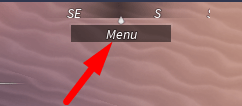 The Menu button in Fisch