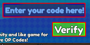 Break Brainrot Bones enter codes box and verify button