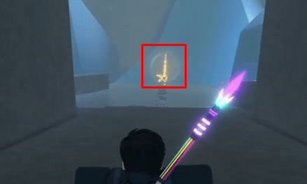 The Heaven's Rod in its cave in Fisch