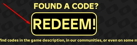 The REDEEM! button in BOMBARD