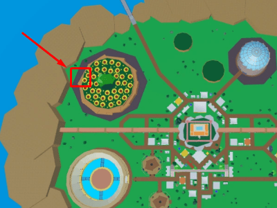 Blox Fruits Kingdom of Rose raised sunflowers location
