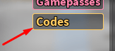 The Codes button in RE:Heads, Please!