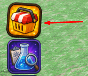 The shop button in Rocket Wars Tycoon