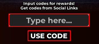 Zone Strykers enter codes box and redeem button