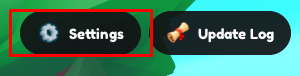 The settings button in Tap Simulator