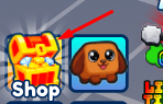 The Shop button in Fart Training