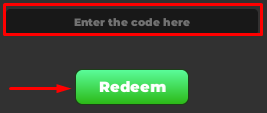 The Codes section in Smash Tape Simulator