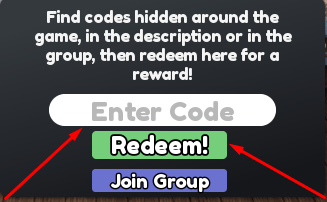 The Enter Code box and Redeem! button in Camper Van