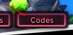 The Codes button in Tales of Tanorio