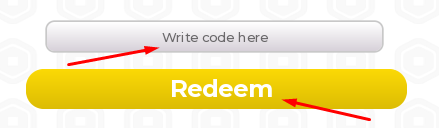 Write code here box and Redeem button to redeem codes in 🌴Summer Donations🌴 BETA!