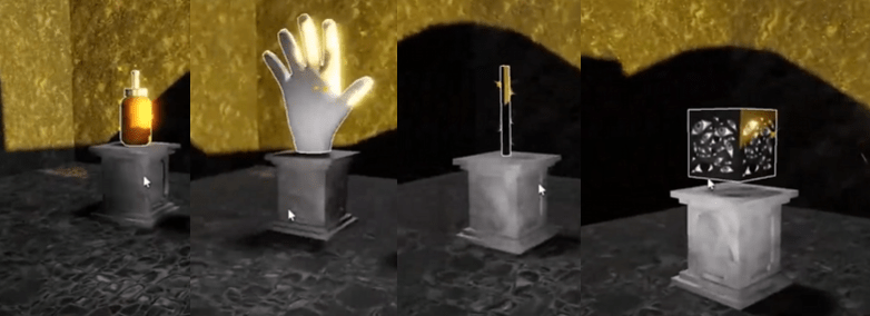 All four Elude Maze relics in Slap Battles