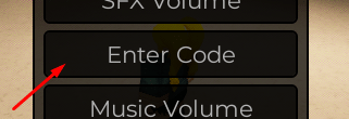 The Enter Code box in unConventional