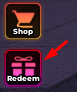 The Redeem button in Ultra Toilet Fight 2