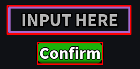 Drift Carts enter codes box and confirm button