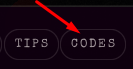 CODES button in PINKIE PROMISE