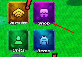 Shop icon in Defeat Anime RNG