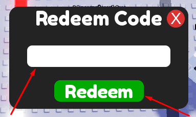 The blank box and Redeem button in This is actually a laser.