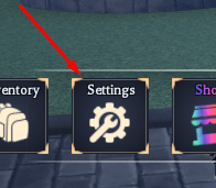 The Settings button in Clover Time