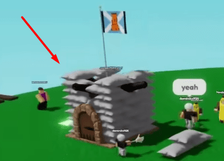 Slap Battles pillow fort example