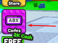 The Codes button in Clean the Bathroom!