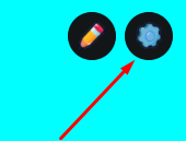 The settings icon in Strike for Brainrots!