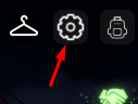 The Settings button in Asura