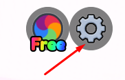 Gear icon in +1 Drain Water Per Click