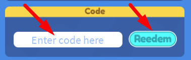 The code redeeming interface in Stone Miner Simulator