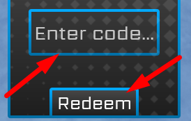 The code redeeming interface in Sled Simulator 2