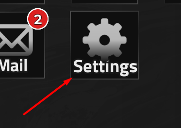 The Settings button in Ascend