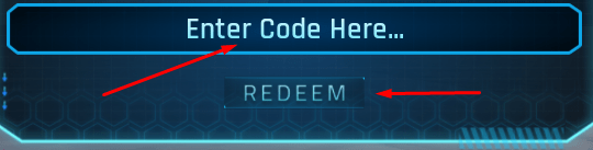 Enter Code Here box and Redeem button to redeem codes in Age of Titans