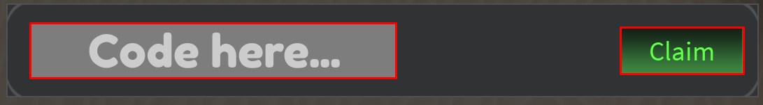 Peak Evolution enter codes box and claim button